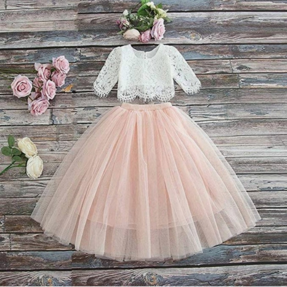 Lace & Tulle 2 piece Girls Dress 5T NWT